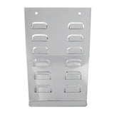 14" Stainless Steel Anti-Sail Louvered Plate w/ Mounting Hardware, Each