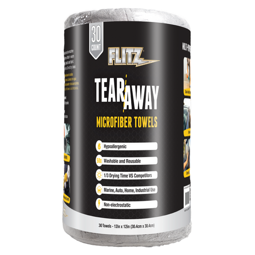 Flitz 12" x 12" Grey - Tearaway Roll (30 count)