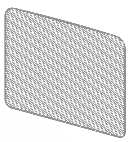 Lincoln Chrome Grille Fits Peterbilt 389 Oval Grille Insert S.Steel 16 Gauge