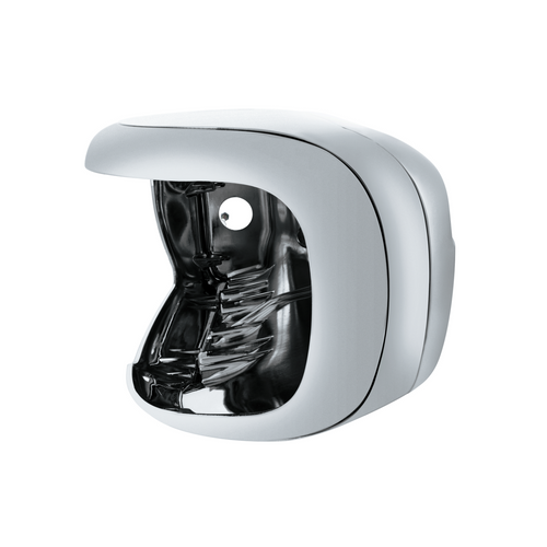 Chrome Aluminum Headlight Housing For 2008-2024 Peterbilt 389-Driver