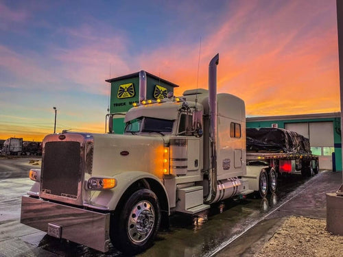 Lincoln Chrome 64" Long 6"- 5" West Cost Turnouts ( Will Slide into Stock Muffler NEVERBLUE®