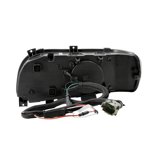 High Power 10 LED Blackout Headlight With 10 LED Turn & 100 LED Halo For 2008-2024 Peterbilt 389-Passenger