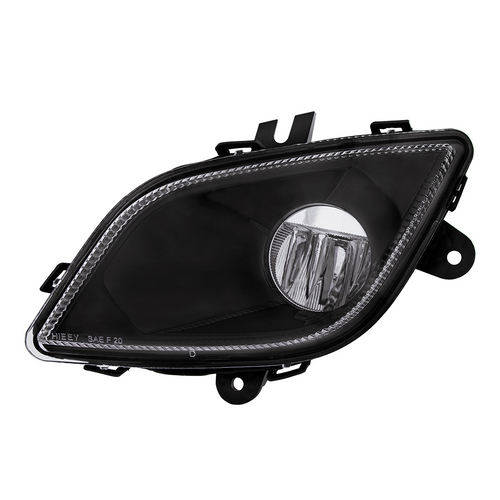 United Pacific Black Single LED Fog Light For 2018-2024 Freightliner Cascadia - Driver - Competition Series