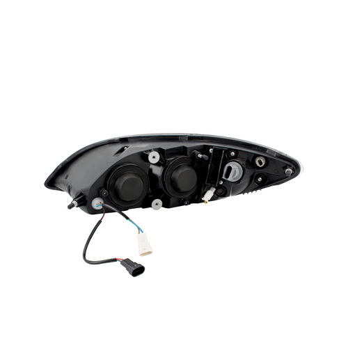 High Power 12 LED Chrome Headlight With 23 LED Dual Color Light Bar For 2006-2017 International Prostar-Passenger