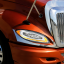 High Power 12 LED Chrome Headlight With 23 LED Dual Color Light Bar For 2006-2017 International Prostar-Passenger