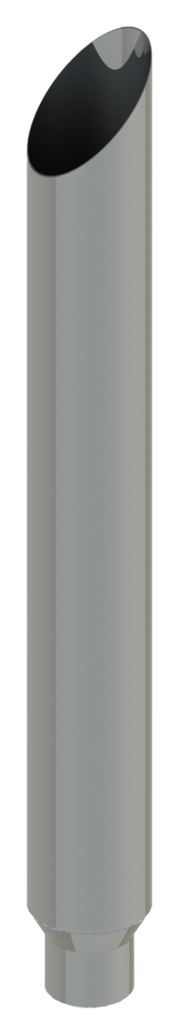 Lincoln Chrome Miter Cut 6” O.D X 60” L Reduced To 5” Top Stack