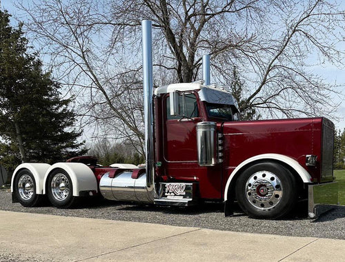 Lincoln Chrome 7” OD X 60” Chrome Flat Top Cut Stack Straight