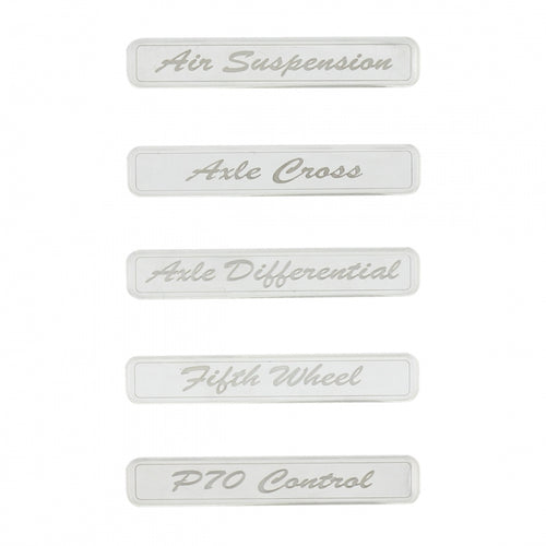 Chrome Plastic Rocker Switch Cover for 2015+ Peterbilt 567 and 2014+ Peterbilt 579/58