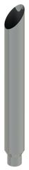 Lincoln Chrome 8" X 60" Miter Top Stacks Reduced 5" OD