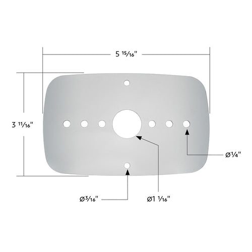 304 Stainless Steel Turn Signal Light Plate For 2008-2017 Freightliner Cascadia