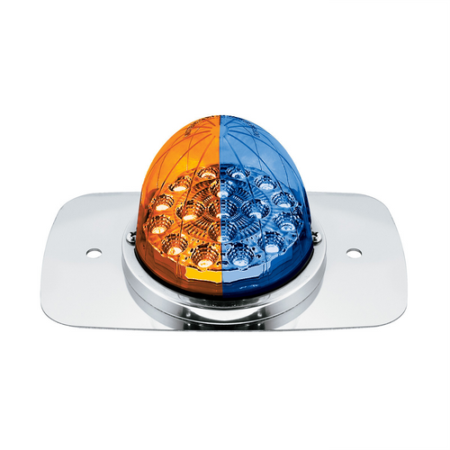 304 SS Turn Signal Light Kit W/ 17 LED Double Fury Watermelon For 2008-2017 FL Cascadia-Amber & Blue LED