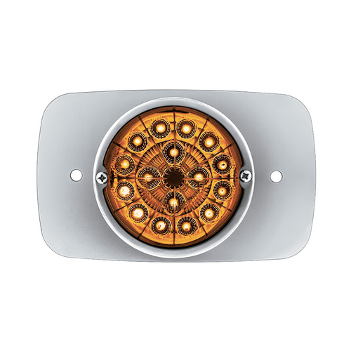 304 SS Turn Signal Light Kit W/ 17 LED Double Fury Watermelon For 2008-2017 FL Cascadia-Amber & Blue LED