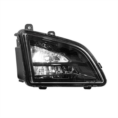 United Pacific Black LED Driving & Fog Light For 2018-2024 Volvo VNL - Passenger -Competition Series