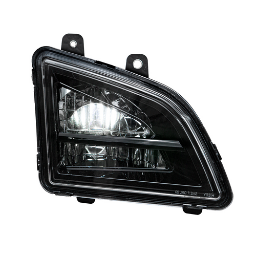 United Pacific Black LED Driving & Fog Light For 2018-2024 Volvo VNL - Passenger -Competition Series