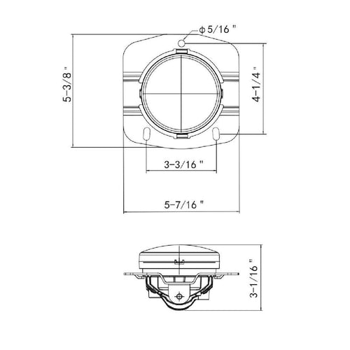 LED Fog Light For 2013-2022 Kenworth 1st Gen T680 -Competition Series- Chrome