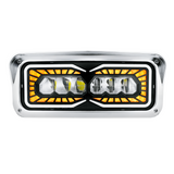High Power 9 LED Headlight With LED Turn Signal & Position Light-Driver