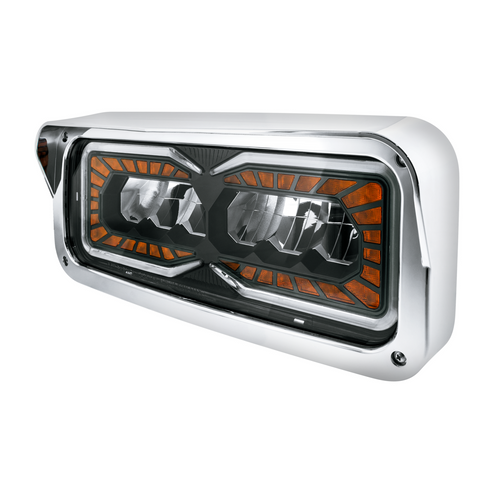 High Power 9 LED Headlight With LED Turn Signal & Position Light-Driver