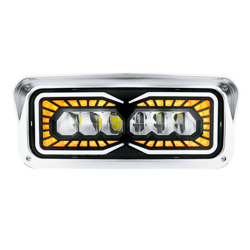 High Power 9 LED Headlight With LED Turn Signal & Position Light-Passenger