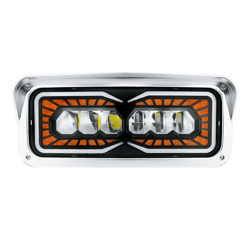 High Power 9 LED Headlight With LED Turn Signal & Position Light-Passenger