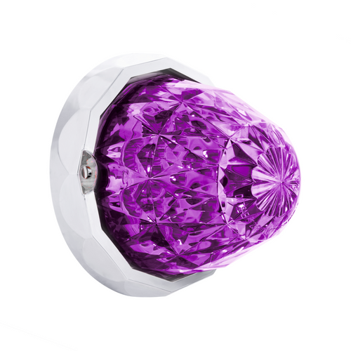 Double Fury 19 LED Dual Function Crystal Watermelon Light With Chrome Bezel-Amber & Red LED/Clear Lens