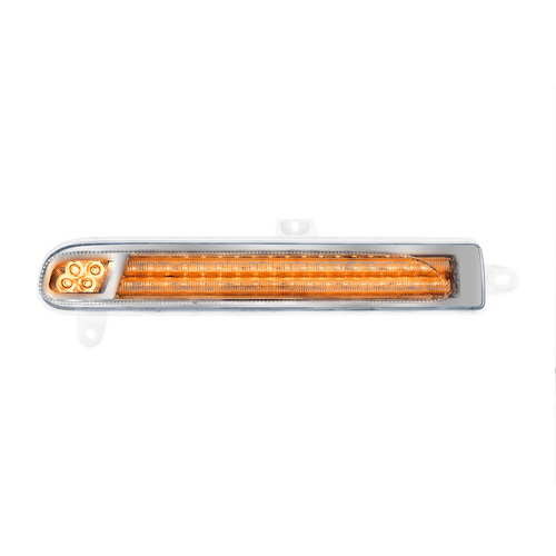 Double Fury 78 LED Turn Signal Light For 2008-2024 Peterbilt 389-Amber & Blue,Driver