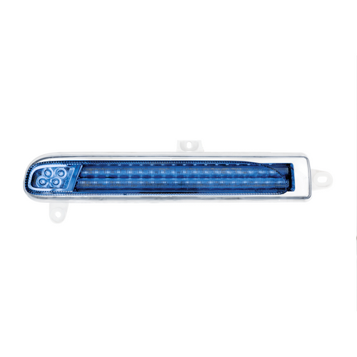 Double Fury 78 LED Turn Signal Light For 2008-2024 Peterbilt 389-Amber & Blue,Driver