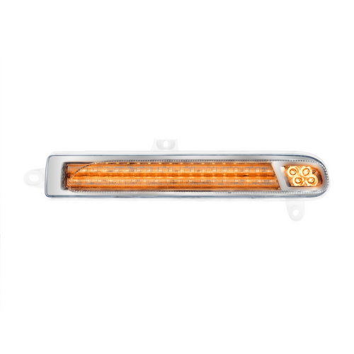 Double Fury 78 LED Turn Signal Light For 2008-2024 Peterbilt 389-Amber & Blue,Passenger