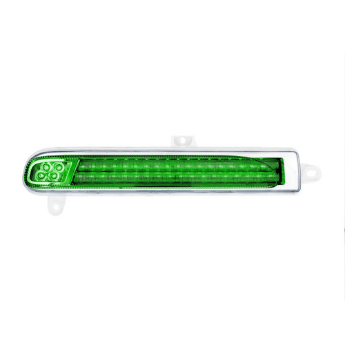 Double Fury 78 LED Turn Signal Light For 2008-2024 Peterbilt 389-Amber & Green,Driver