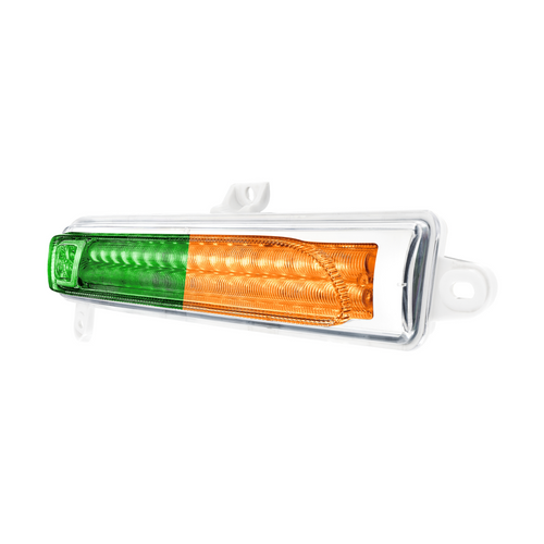 Double Fury 78 LED Turn Signal Light For 2008-2024 Peterbilt 389-Amber & Green,Driver
