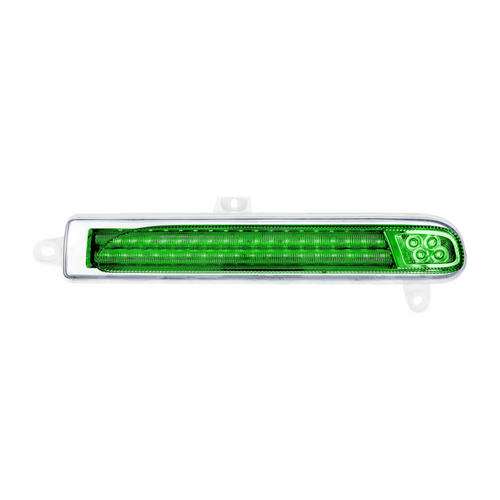 Double Fury 78 LED Turn Signal Light For 2008-2024 Peterbilt 389-Amber & Green,Passenger