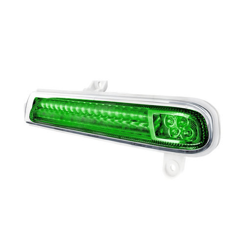 Double Fury 78 LED Turn Signal Light For 2008-2024 Peterbilt 389-Amber & Green,Passenger