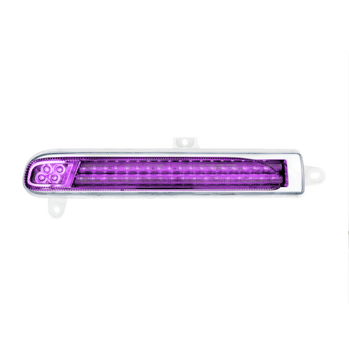 Double Fury 78 LED Turn Signal Light For 2008-2024 Peterbilt 389-Amber & Purple,Driver