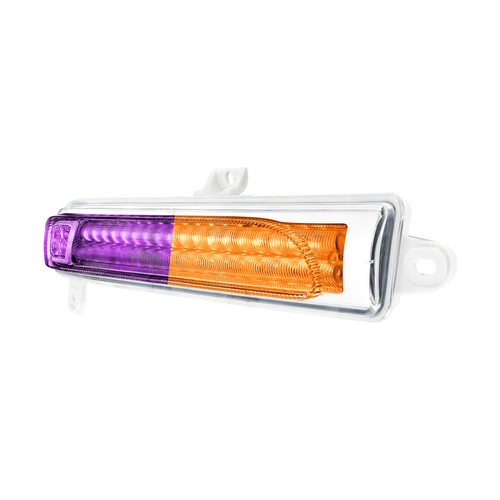 Double Fury 78 LED Turn Signal Light For 2008-2024 Peterbilt 389-Amber & Purple,Driver
