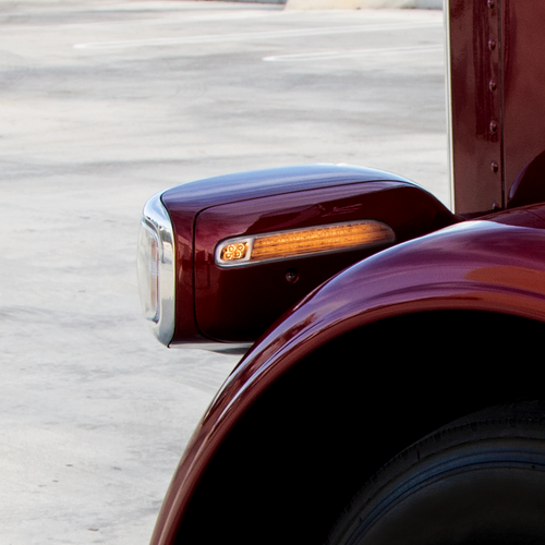 Double Fury 78 LED Turn Signal Light For 2008-2024 Peterbilt 389-Amber & Purple,Driver