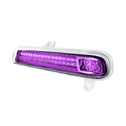 Double Fury 78 LED Turn Signal Light For 2008-2024 Peterbilt 389-Amber & Purple,Passenger