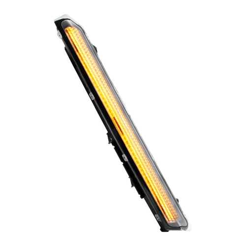 48 LED Competition Series Fender Turn Signal Light For 2022-2025 Kenworth T680-Amber LED/Clear Lens, Driver