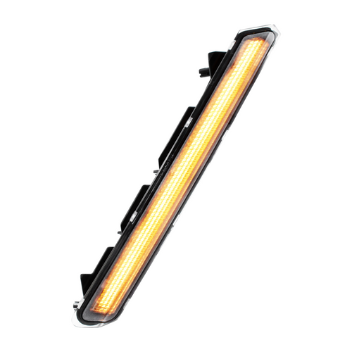 48 LED Competition Series Fender Turn Signal Light For 2022-2025 Kenworth T680-Amber LED/Clear Lens, Passenger