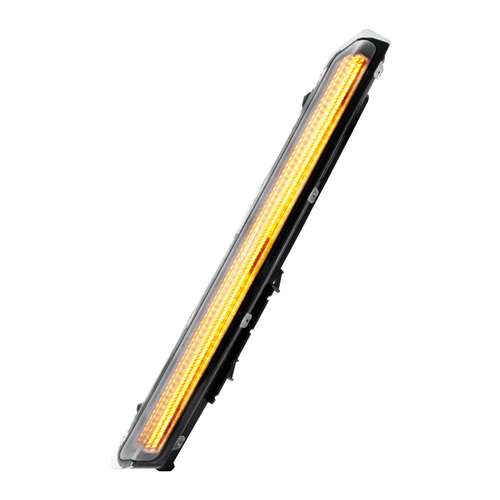 48 LED Competition Series Fender Turn Signal Light For 2022-2025 Kenworth T680-Amber LED/Clear Lens, Passenger