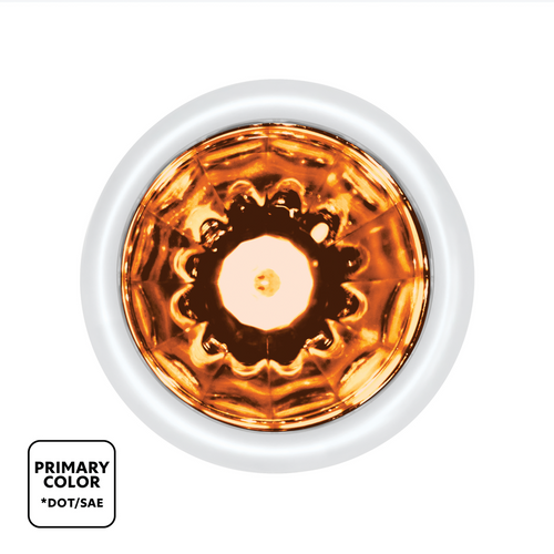 Double Fury UltraBurst 9 LED Dual Function 1-1/2" Watermelon Clearance/Marker Light-Amber & Blue LED