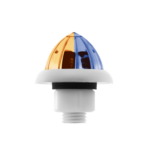 Double Fury UltraBurst 9 LED Dual Function 1-1/2" Watermelon Clearance/Marker Light-Amber & Blue LED
