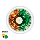 Double Fury UltraBurst 9 LED Dual Function 1-1/2" Watermelon Clearance/Marker Light-Amber & Green LED
