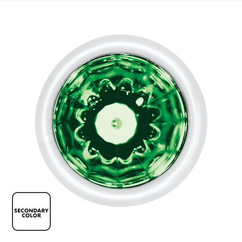 Double Fury UltraBurst 9 LED Dual Function 1-1/2" Watermelon Clearance/Marker Light-Amber & Green LED