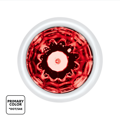 Double Fury UltraBurst 9 LED Dual Function 1-1/2" Watermelon Clearance/Marker Light-Red & Blue LED