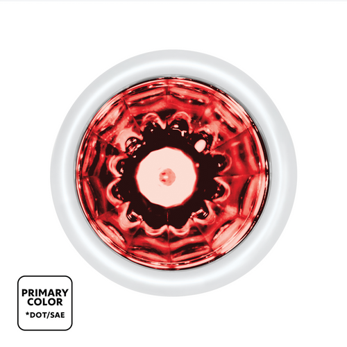 Double Fury UltraBurst 9 LED Dual Function 1-1/2" Watermelon Clearance/Marker Light-Red & Green LED