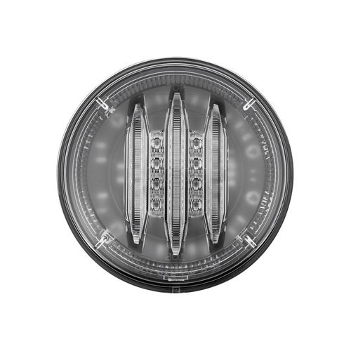 Saber 29 LED 4" Round Stop, Turn & Tail Light-Red LED/Clear Lens