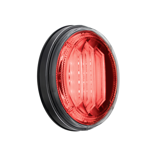Saber 29 LED 4" Round Stop, Turn & Tail Light-Red LED/Clear Lens