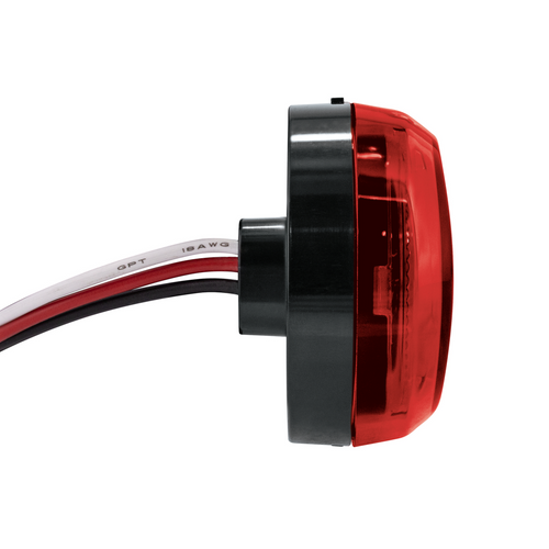 Saber 32 LED 6" Oval Stop Turn & Tail Light-Red LED/Red Lens