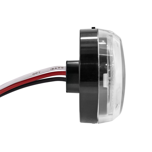 Saber 32 LED 6" Oval Stop Turn & Tail Light-Red LED/Clear Lens