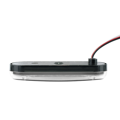 Saber 32 LED 6" Oval Stop Turn & Tail Light-Red LED/Clear Lens