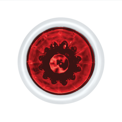 UltraBurst 9 LED Dual Function 1-1/2" Watermelon Clearance/Marker Light-Red LED/Red Lens